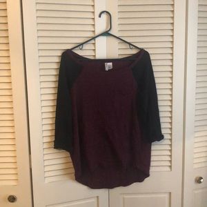 Divided Baseball Style Shirt